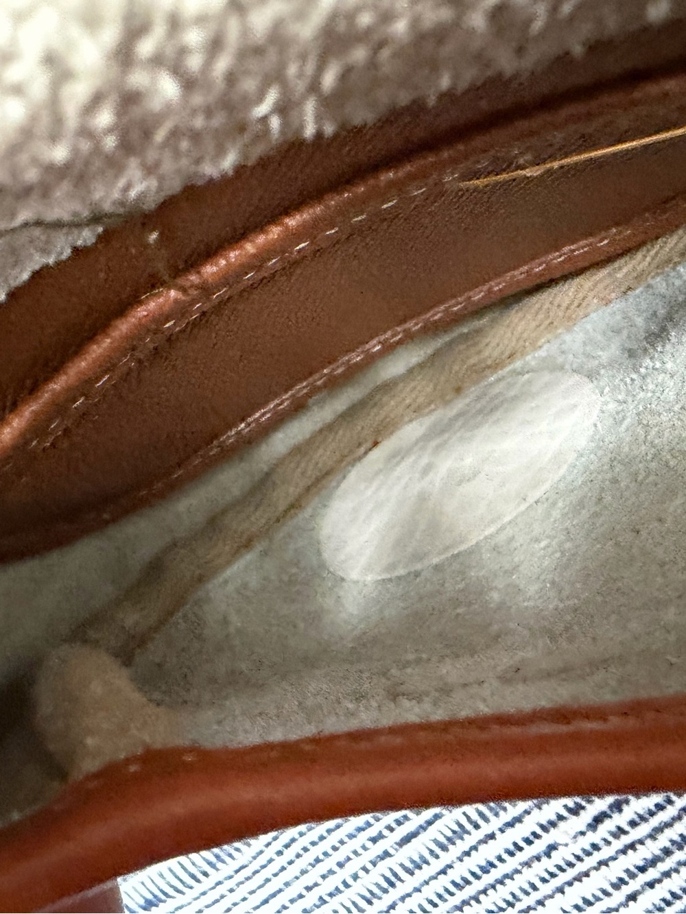 Vintage Dooney Bourke All Weather Leather 2 Duck Bag cream y2k 90s Crossbody - Picture 7 of 12